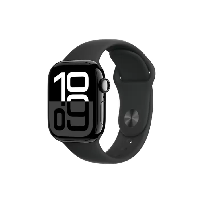 Apple Watch Series 10 GPS 42mm – Jet Black Sport Band – M/L