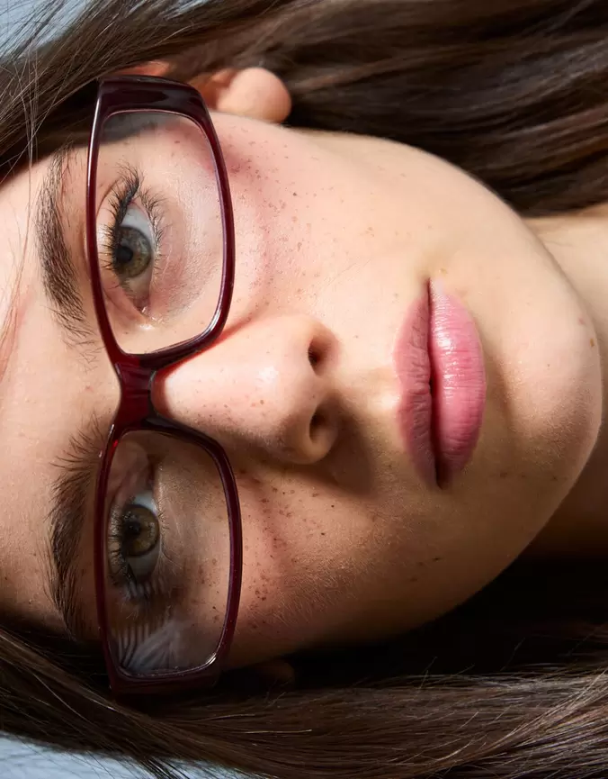 Lunettes rectangulaires en acétate filtre lumière bleue