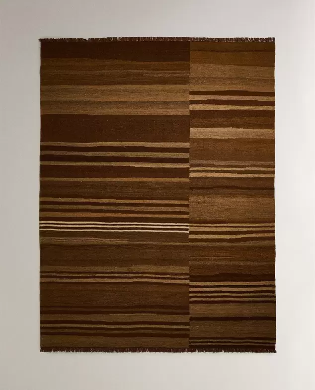 TAPIS RAYURES FRANGES