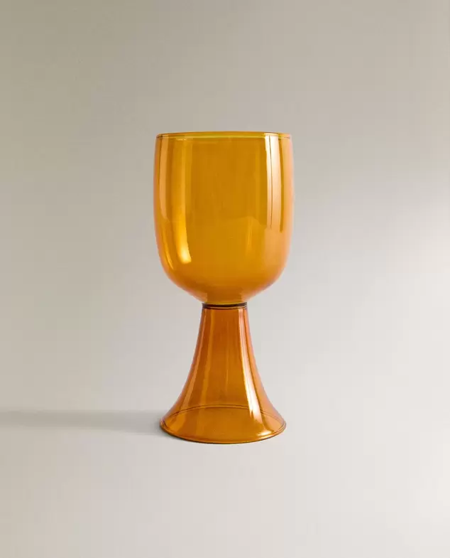 GRAND VERRE À PIED BOROSILICATE COULEUR X COLLAGERIE