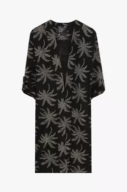 KIMONO À IMPRIMÉ EN RELIEF