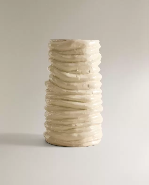 VASE CÉRAMIQUE ONDULÉ X COLLAGERIE