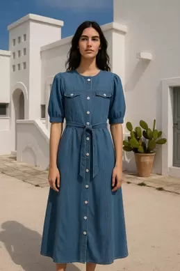ROBE LONGUE EN JEAN