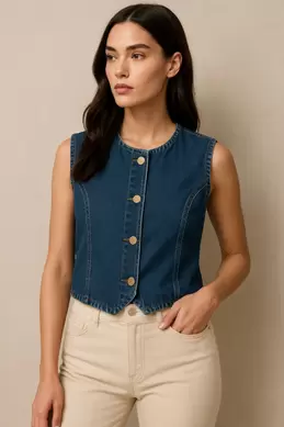 GILET EN DENIM