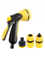 PISTOLET ARROSEURMULTI-JETS+ NEZ DE ROBINET.RACCORDS - 3/4 -4 PCES
