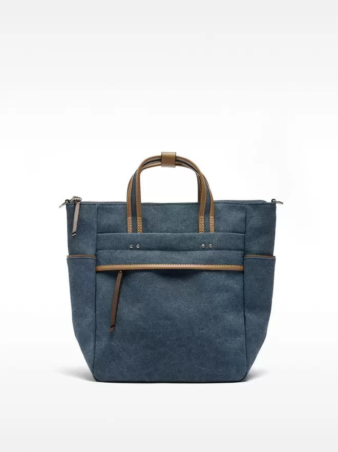 Sac à dos en toile avec bandoulière