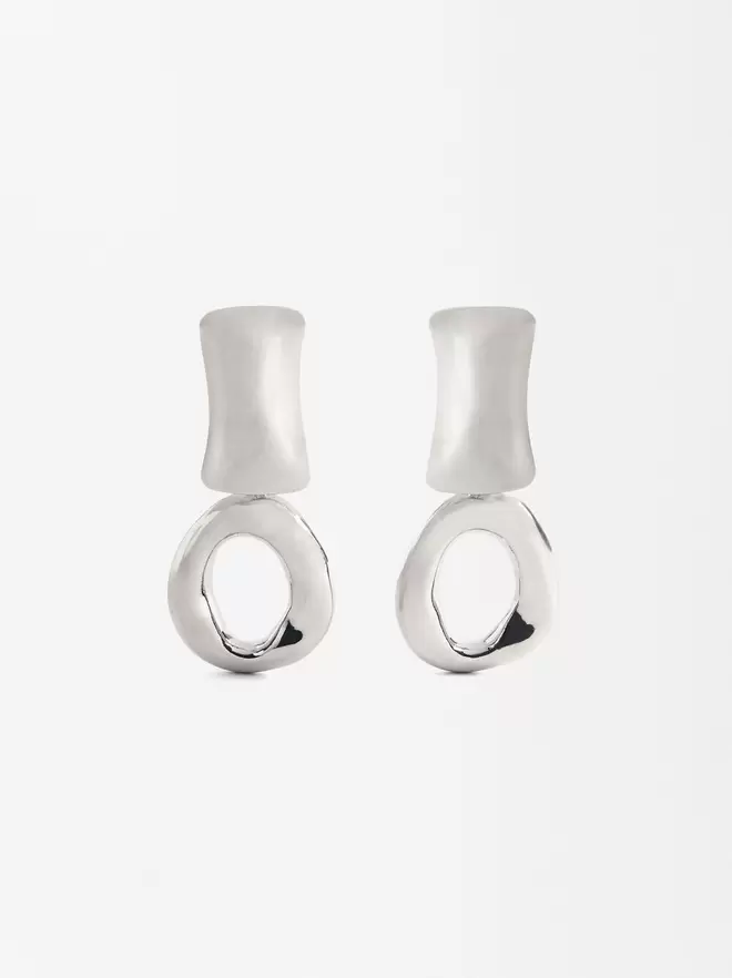 Boucles d'oreilles longues géométriques