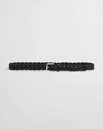 Ceinture en cuir tressé