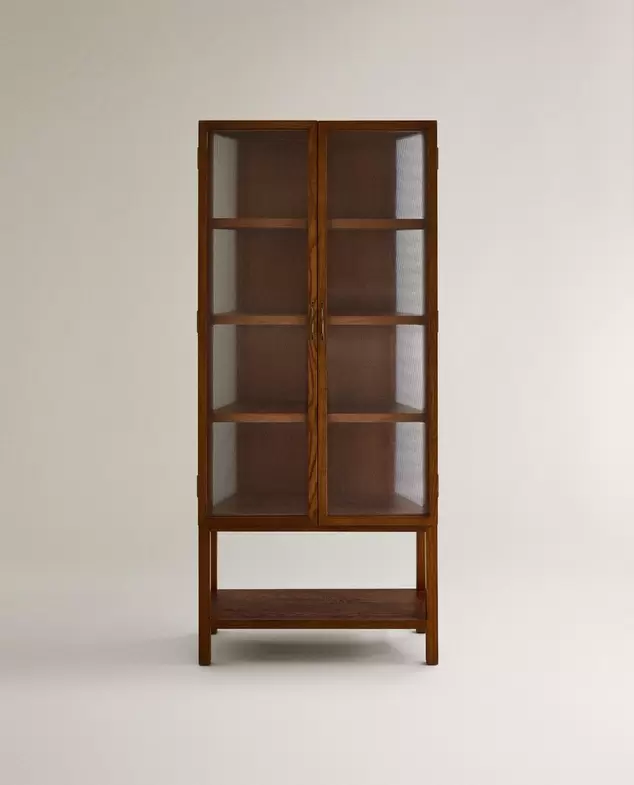 BUFFET BOIS DE FRÊNE PORTES VERRE