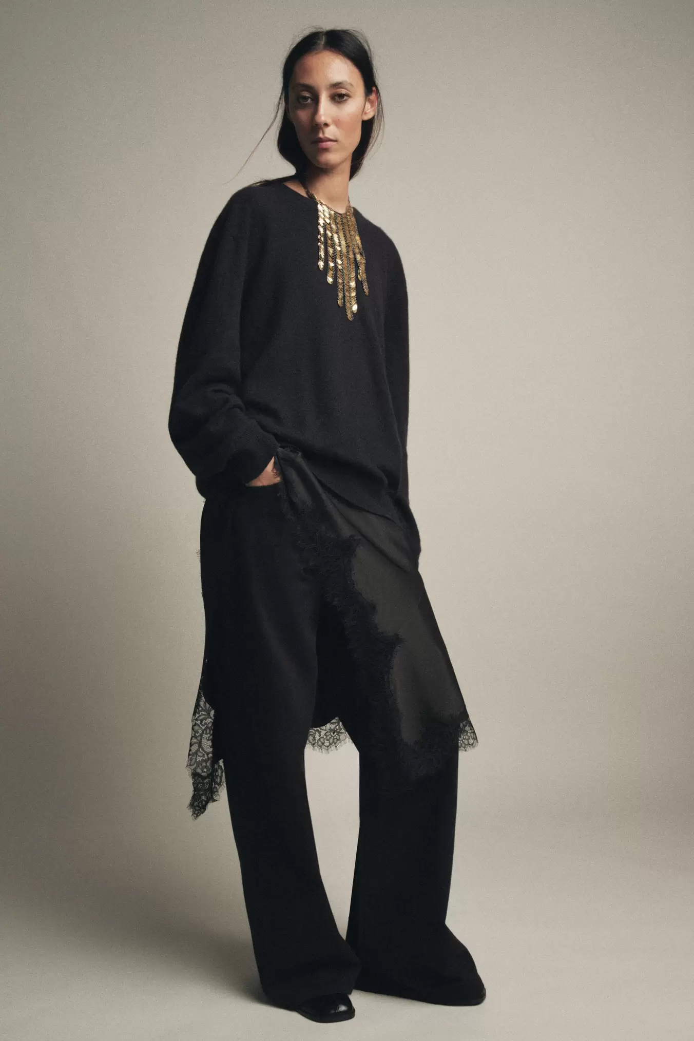 JEAN ZW COLLECTION WIDE LEG TAILLE BASSE