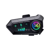 Casque de moto Bluetooth Y10 - Portée 300M, Batterie 2000mAh