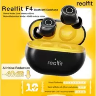 F4 ANC - Noire  - Ecouteurs sans fil Bluetooth 5.4