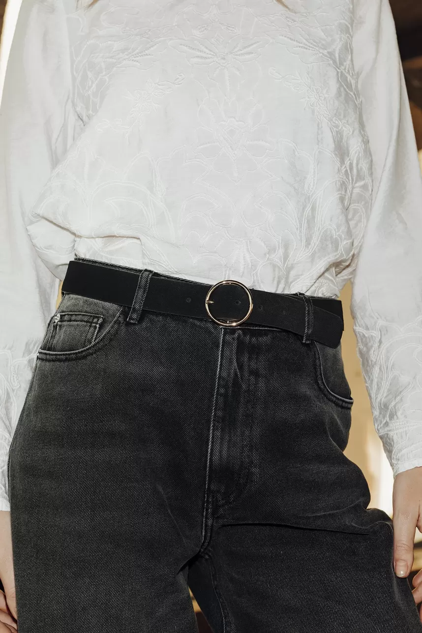 Ceinture en cuir suédé Femme
