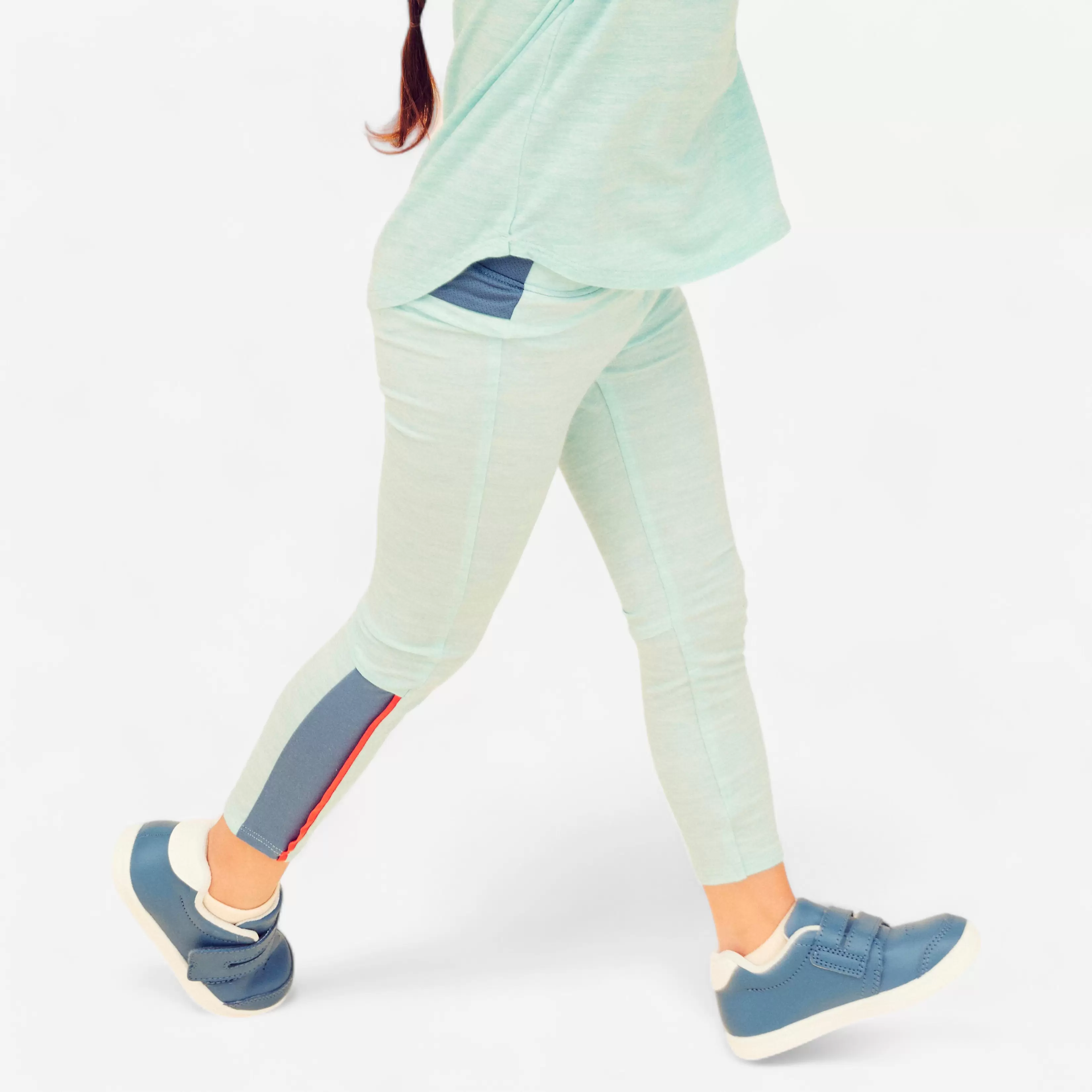 Legging ajustable respirant enfant - 500 Turquoise