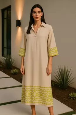 ROBE LONGUE BRODÉE