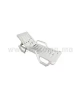 RELAX SUNLOUNGER MALIBU BLANC