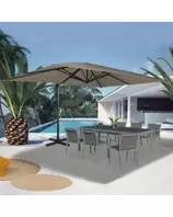 PARASOL DEPORTE KHAKI 3X4M