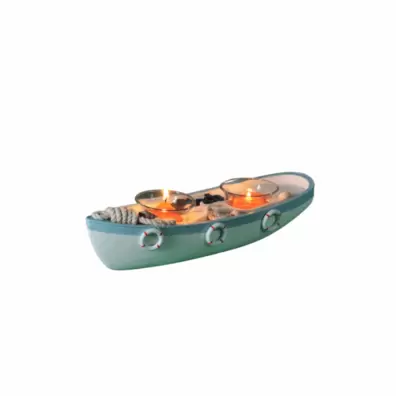 BOUGEOIR 2P BARQUE 28CM