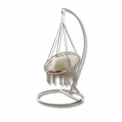 BALANCOIRE BEIGE MACRAME 60 x80cm