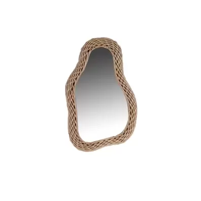 MIROIR NUAGE ROTIN 36X23CM