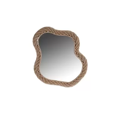 MIROIR NUAGE ROTIN 37X20CM