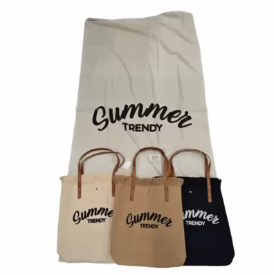 SET 1 SAC DE PLAGE +SERVIETTE DE PLAGE SUMMER TRENDY