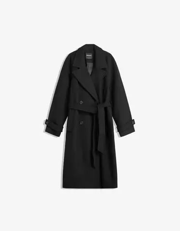 Trench doux ceinturé