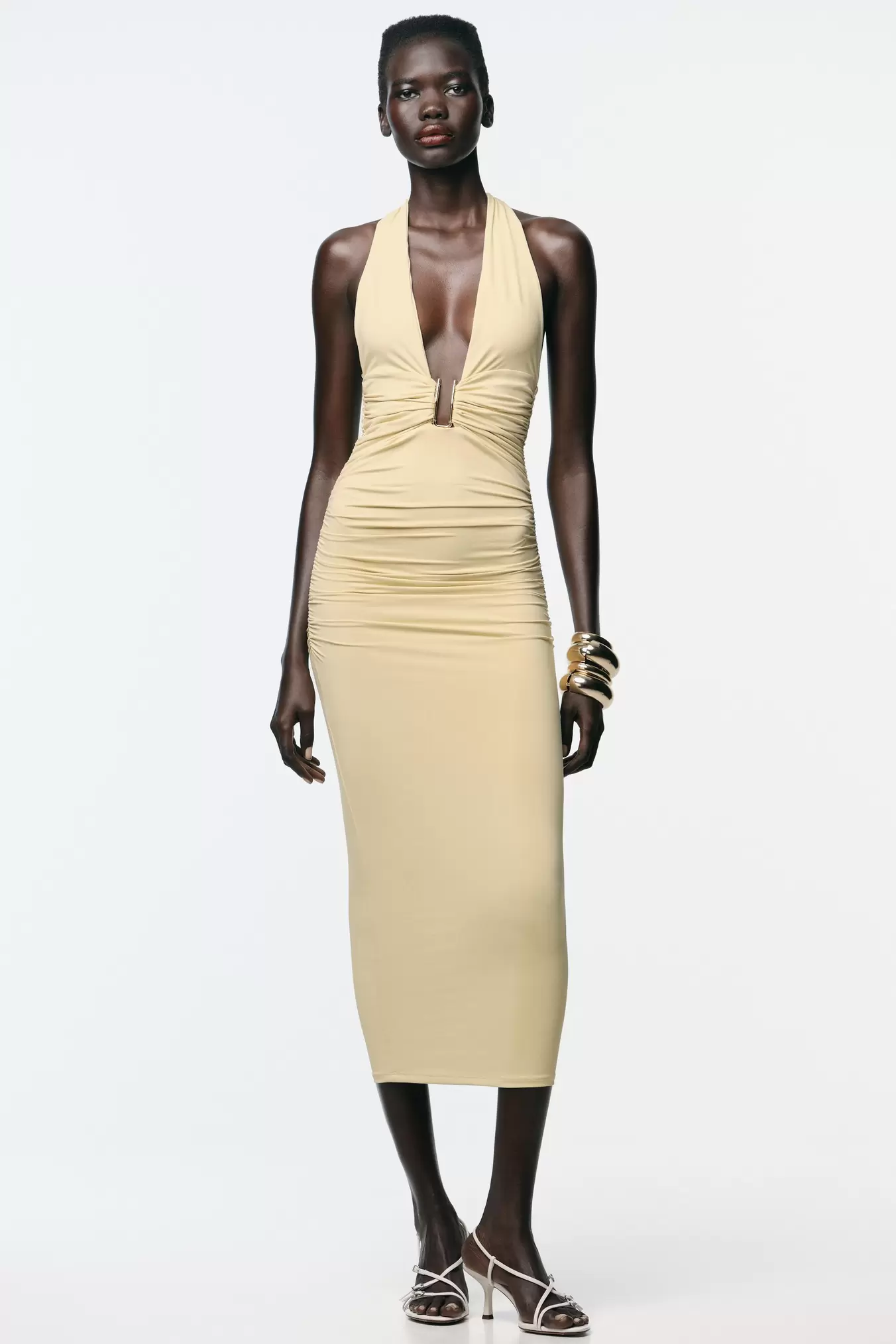 ROBE EN POLYAMIDE HALTER