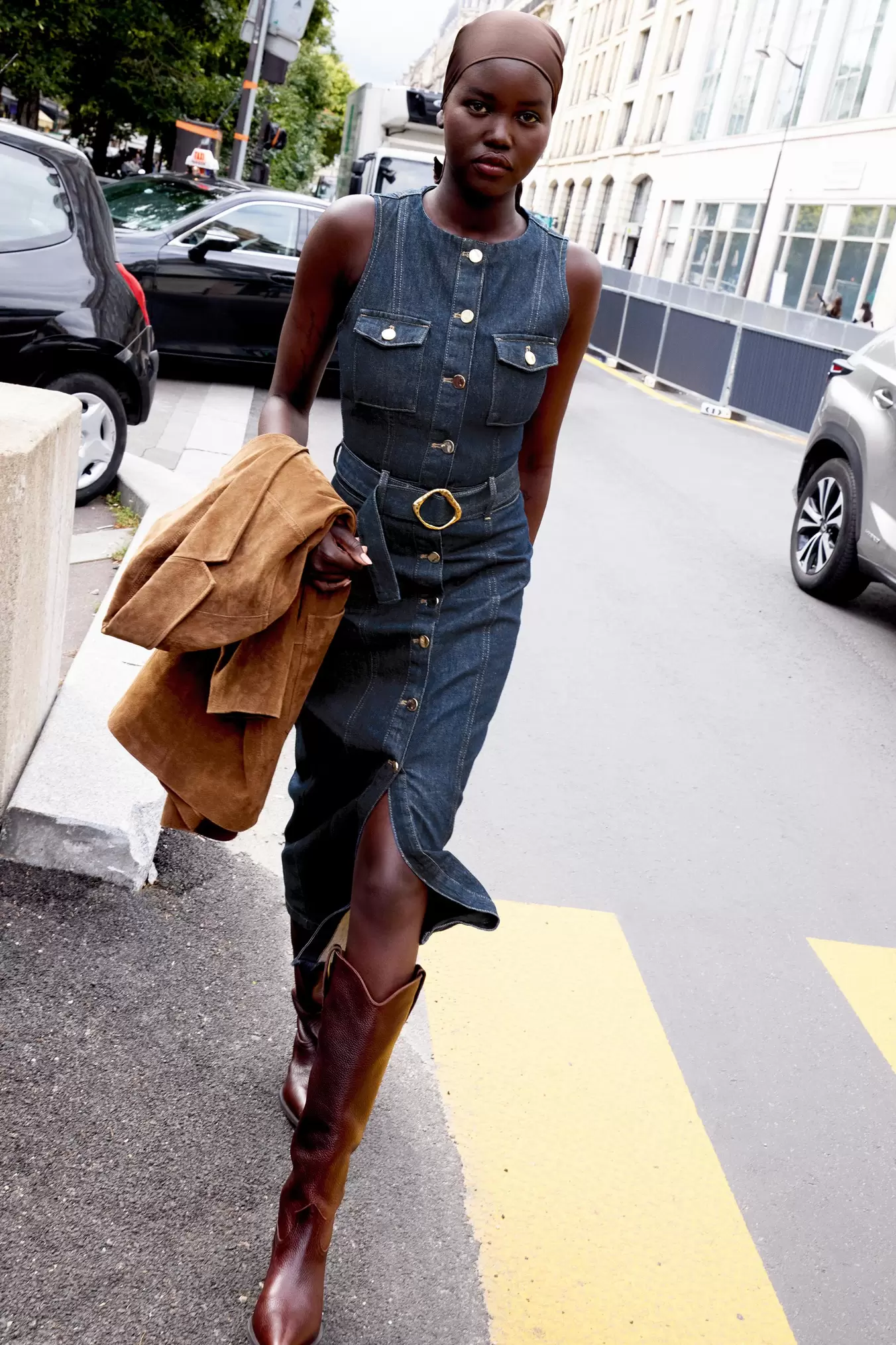 ROBE Z1975 EN JEAN CEINTURE
