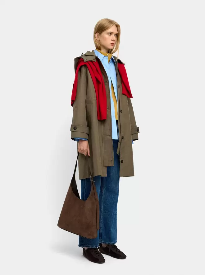 Light parka with hood