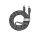 CABLE RIVACASE TYPE-C TO LIGHTNING NYLON BRAIDED CABLE 1,2M GREY
