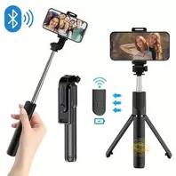 Perche à selfie Bluetooth Stick Aluminum télescopique réglable + Télécommande