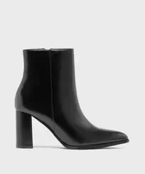 Boots à talon haut et bout pointu unies femme