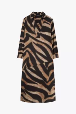 ROBE LONGUE ZÉBRÉE