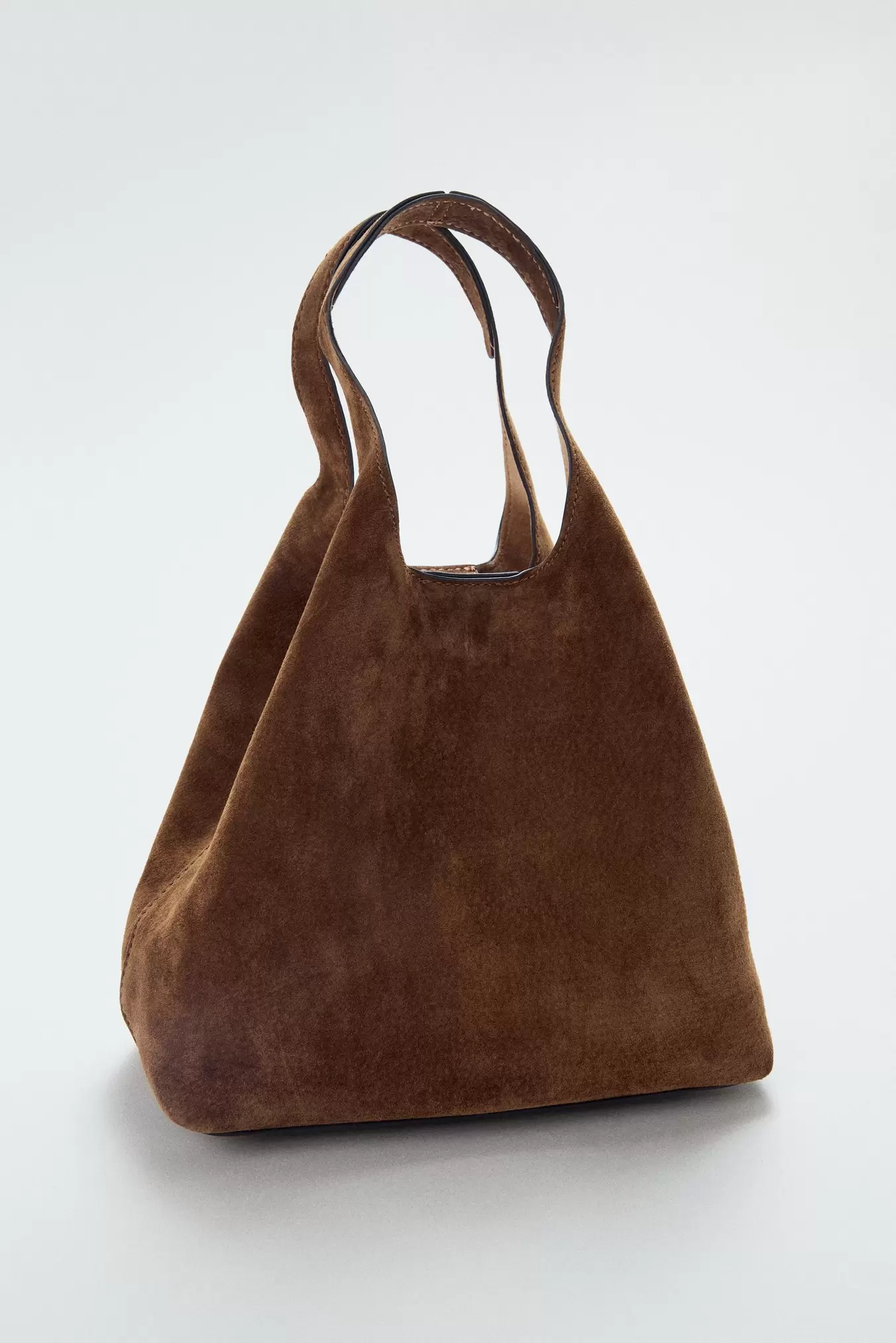 MINI SAC SHOPPER EN DAIM