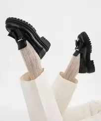 Mocassins chunky à semelle crantée et pampilles femme - 5 Miles