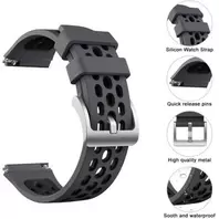 Bracelet de rechange silicone pour Huawei GT2e - Gris Noir