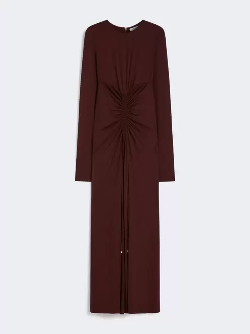 Stretch jersey long dress