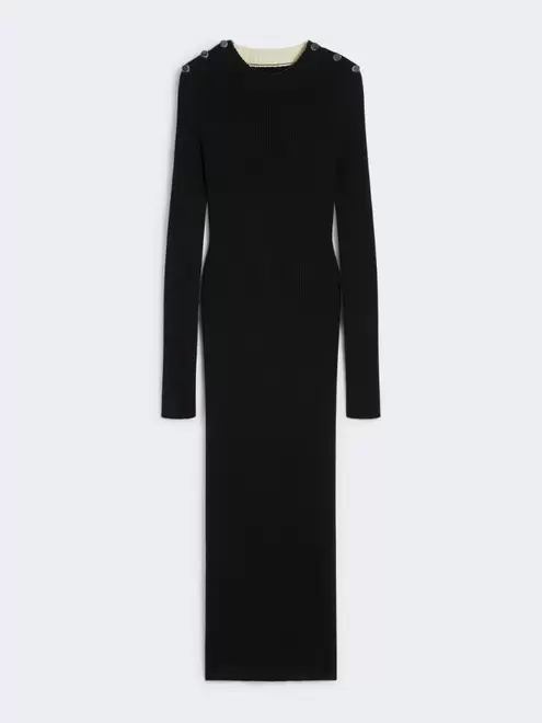 Pure wool knit dress