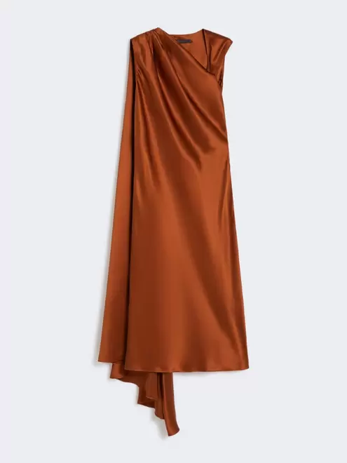 Silk satin cocktail dress