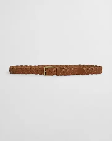 Ceinture en cuir tressé