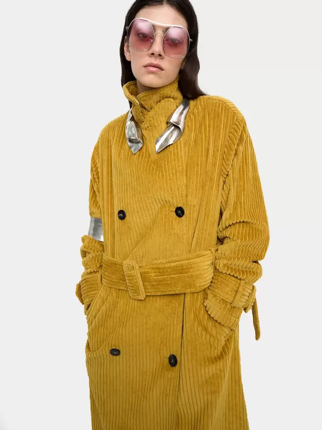 Corduroy gabardine