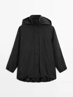 Parka matelassée déperlante à col montant