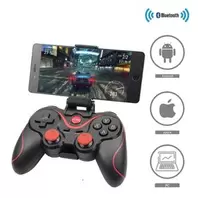 Manette Bluetooth Sans Fil avec Support Telephone, Gaming Gamer Joystick - Pour Android  iOS, PS4 PS3 PC