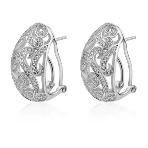 Créoles filigrane Excellence en Argent 925 Rh