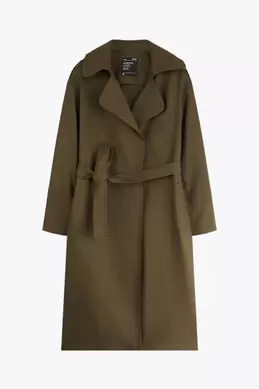 MANTEAU LONG À CEINTURE