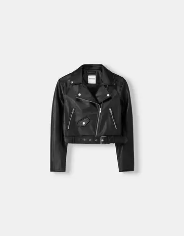 Blouson biker similicuir