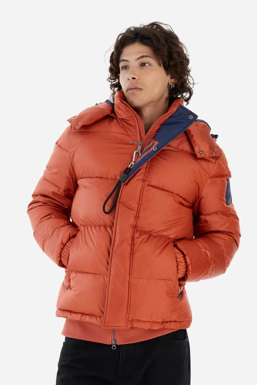 Herren-Daunenjacke Nylon irisierend Polo Player - Bert