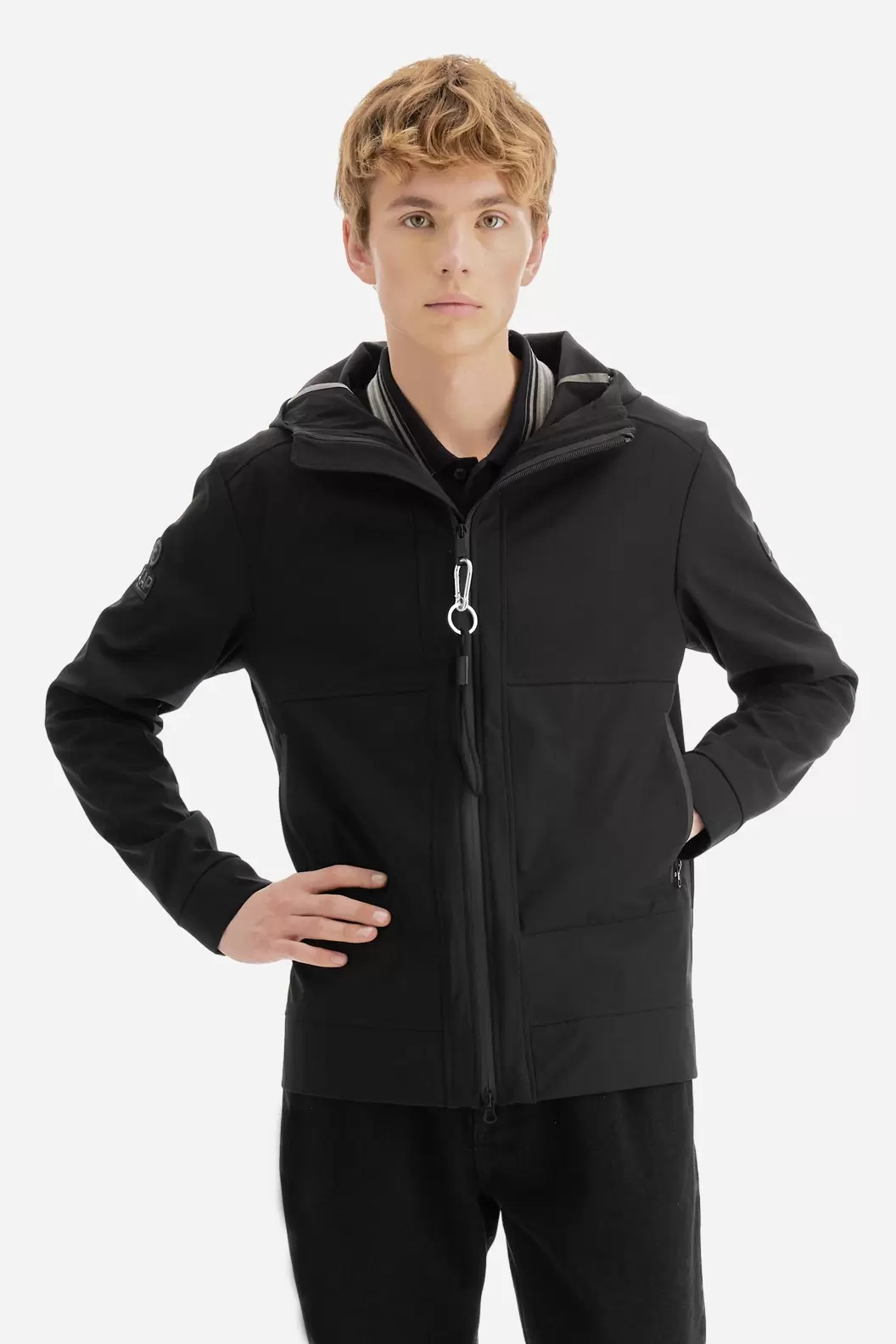 Softshelljacke mit Kapuze für Herren - Barnabas