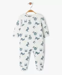 Pyjama en velours à motifs dragons bébé garçon